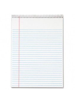 Notepads, 70 Sheets - 16 lb Basis Weight - Letter 8.50" x 11" - 3 / Pack - White Paper- Notepad - top63633